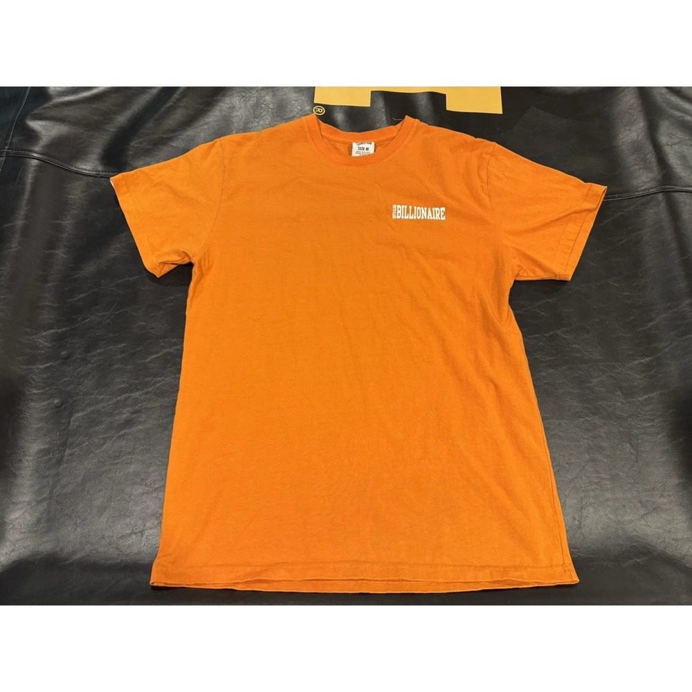 Billionaire Boys Club Small Arch Knit Tee Orange Graphic Shirt Mens Size Medium